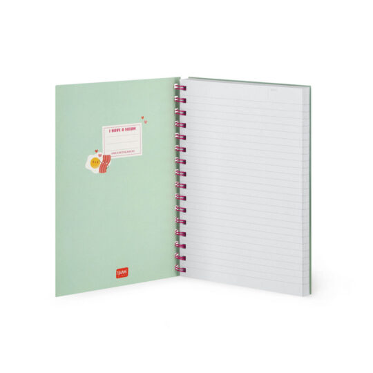 Špiralna beležka LEGAMI - A5, 15 x 21 cm, Egg