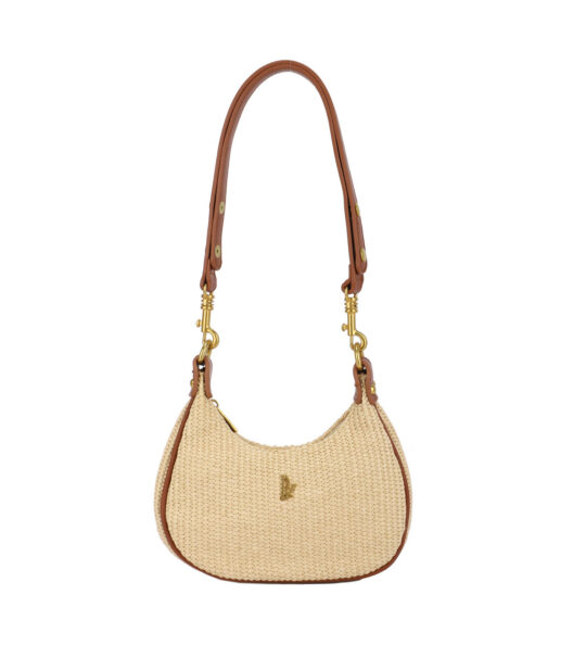 Torbica za čez ramo LS COLLECTION Phil - bež, ženska