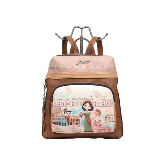 Modni nahrbtnik JANET DENESE A Tour Of Rome - pisan, eleganten