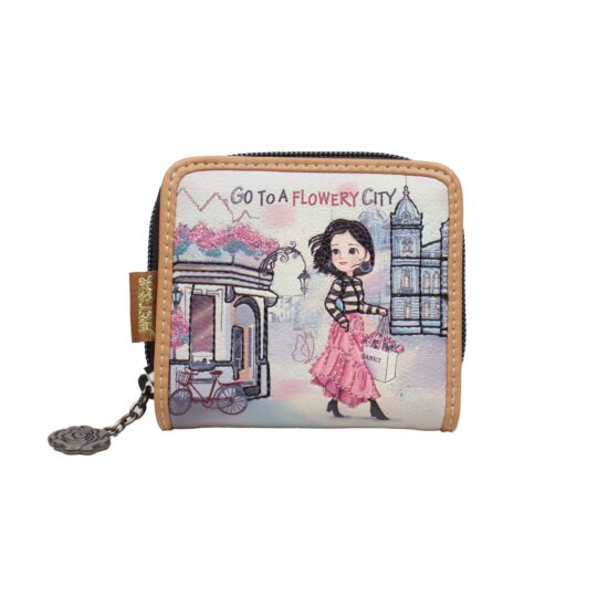 Denarnica JANET DENESE Flowery City Mix