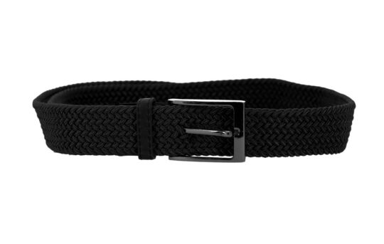 Pas LS COLLECTION - črn, moden, moški, 110 cm