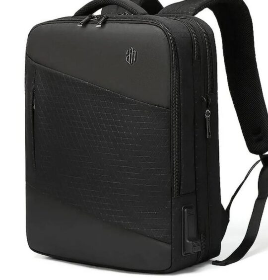 Poslovni nahrbtnik ARCTIC HUNTER - črn, 15.6", 19-32 l, razširljiv