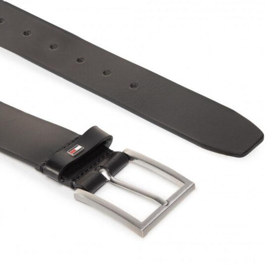 Pas TOMMY HILFIGER Hampton - črn, moški, 100 cm