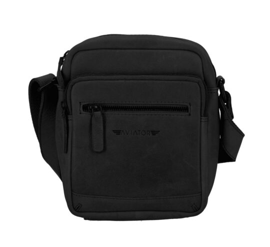 Torbica za čez ramo AVIATOR Cow Havana - črna, moška