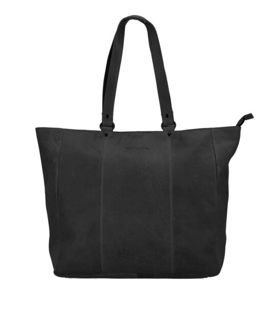 Poslovna torba AVIATOR - usnjena, črna