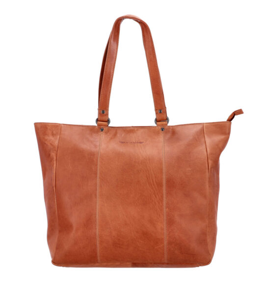 Poslovna torba AVIATOR - usnjena, konjak