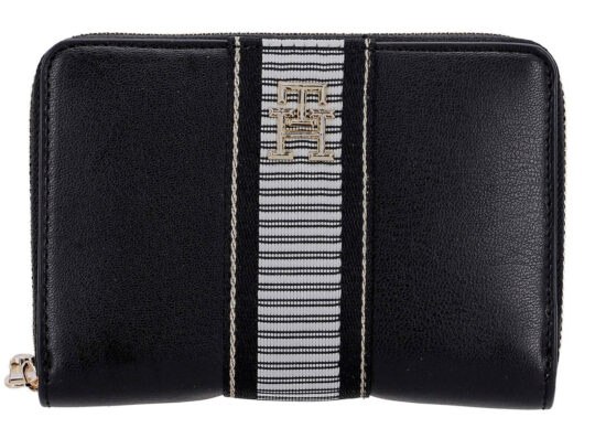 Denarnica TOMMY HILFIGER Fresh - črna