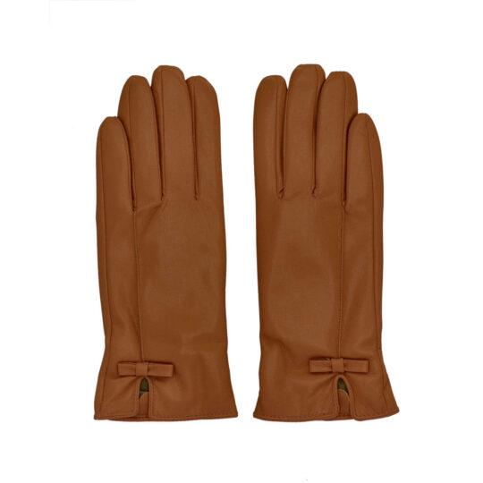 Rokavice LS COLLECTION Diana - rjave, v darilni škatli