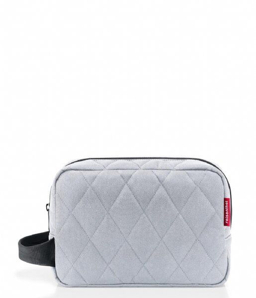 Kozmetična torbica REISENTHEL M - rhombus, svetlo siva