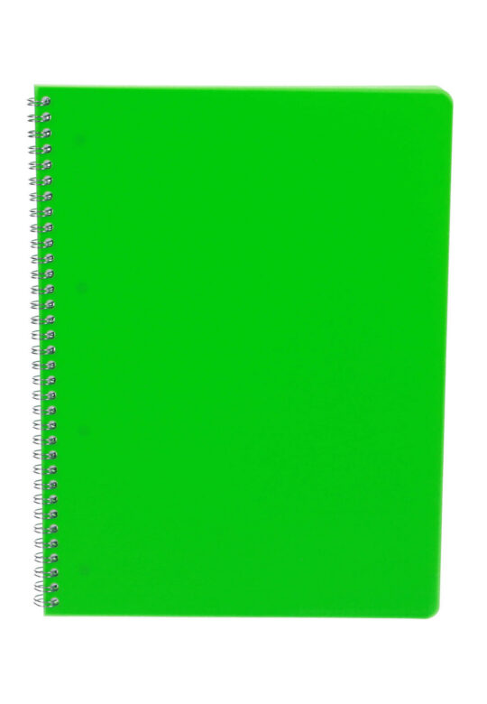 Kolegij blok - A4, špiralni, brezčrtni, 60 listov, PP, 80 g, zelen