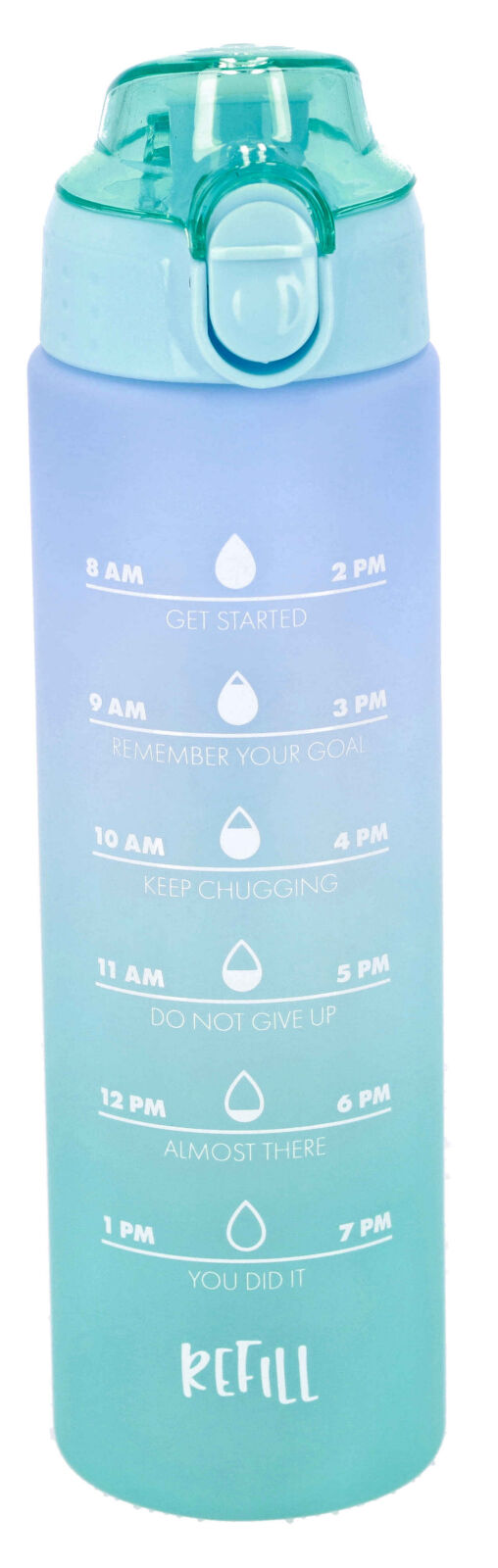 Bidon za vodo BOTTLE AND MORE - refill pastel modra BPA free, 700 ml