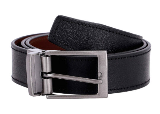 Pas CESARE BRINIOLLI Aosta 4208 - črn/rjav, reverzibilen, moški, 95 cm