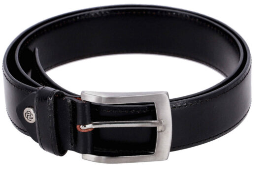 Pas CESARE BRINIOLLI Aosta 4478 - črn, full grain usnje, moški, 95 cm