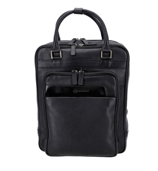 Poslovni nahrbtnik CESARE BRINIOLLI Messica - črn, 17"