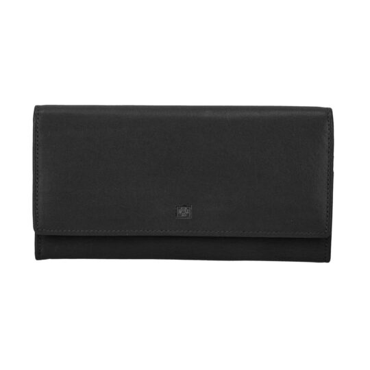 Denarnica CESARE BRINIOLLI - črna, usnjena