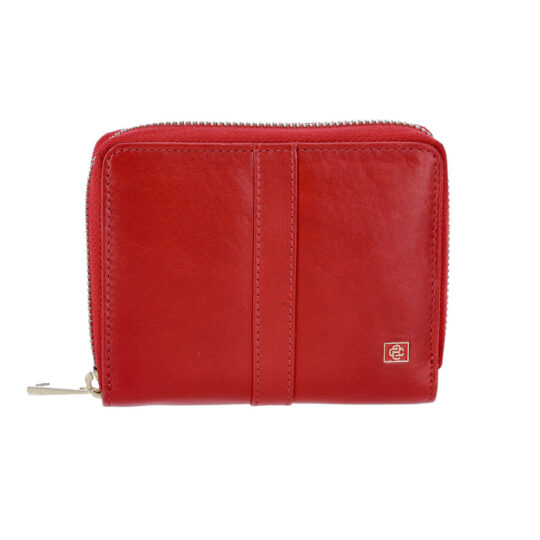 Denarnica CESARE BRINIOLLI - rdeča, usnjena