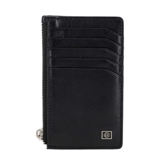 Etui za kartice CESARE BRINIOLLI - črna, cow flat nappa
