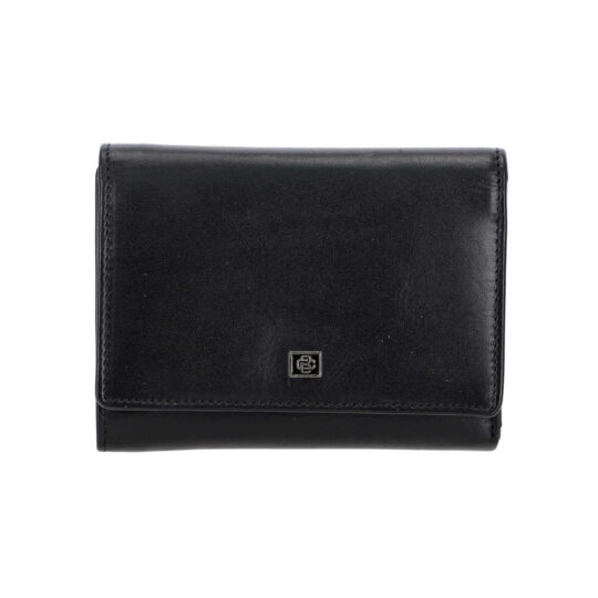 Denarnica CESARE BRINIOLLI Calabria - črna, usnjena