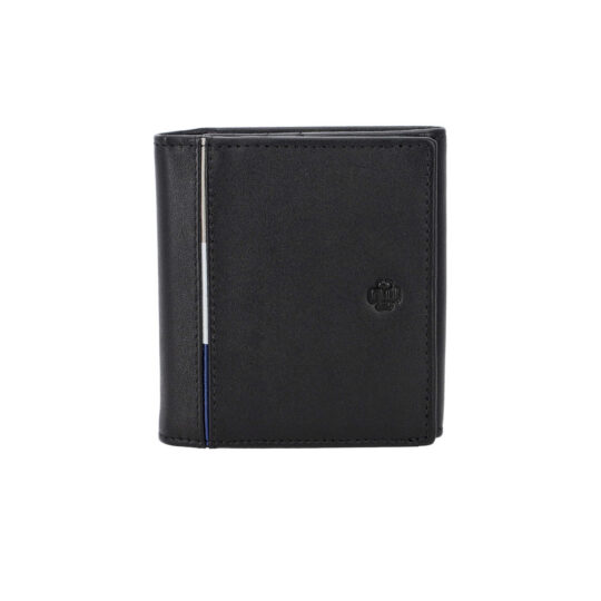 Denarnica CESARE BRINIOLLI - črna, usnjena