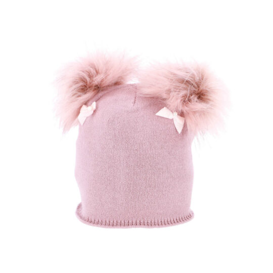 Kapa CAPU - temno roza, dva cofa, otroška dekliška