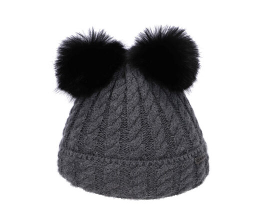 Kapa CAPU - temno siva, z dvema cofoma, otroška