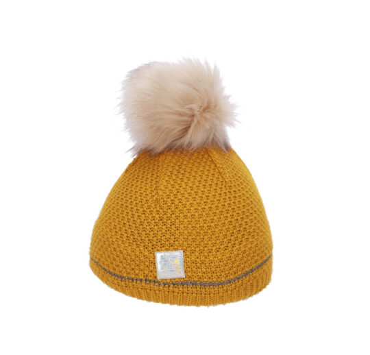 Kapa CAPU - rumena, s cofom, ženska