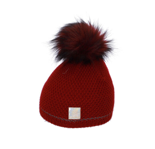 Kapa CAPU - bordo, s cofom, ženska