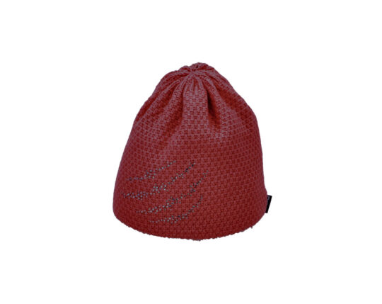 Kapa CAPU - rdeča, kristali Swarovski, ženska