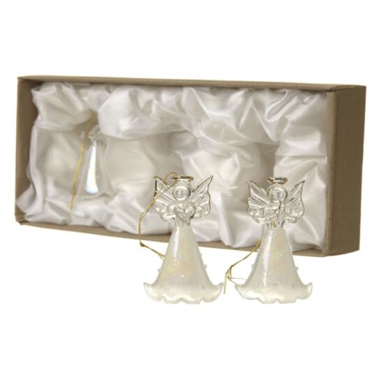 Set obeskov HEAVEN SENDS Angel - biser in dolgo krilo, 3v1