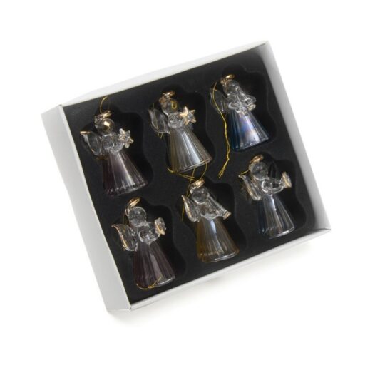 Set steklenih obeskov HEAVEN SENDS Angel - pastelni, 6v1