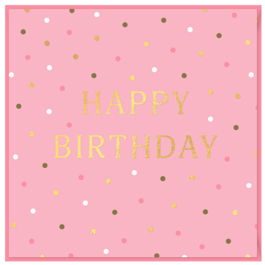 Voščilnica PARTISAN - happy birthday pink, 1 kos