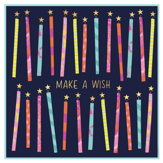 Voščilnica PARTISAN - make a wish candles, 1 kos