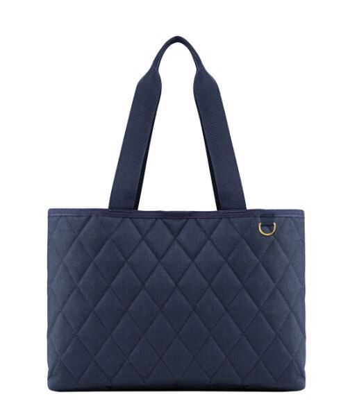 Nakupovalna torba REISENTHEL Classic Shopper L - rhombus, midnight gold