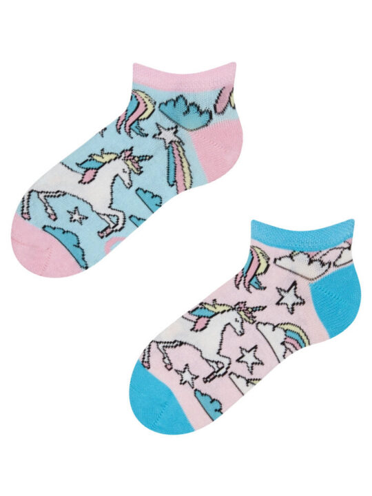 Otroške nogavice DEDOLES - kratke, Rainbow Unicorn, 1 par, 31-34