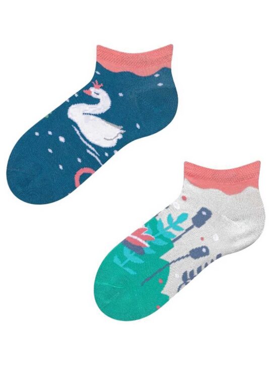 Otroške nogavice DEDOLES - kratke, motiv swans, 1 par, 23-26