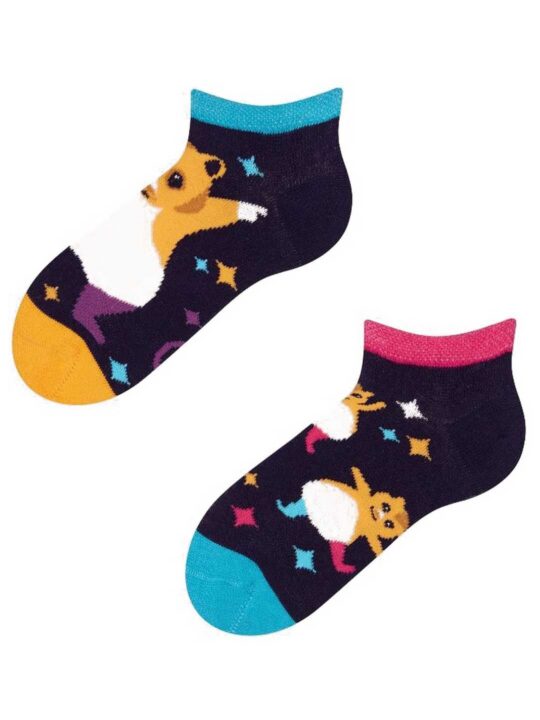 Otroške nogavice DEDOLES - kratke, Party Hamsters, 1 par, 31-34