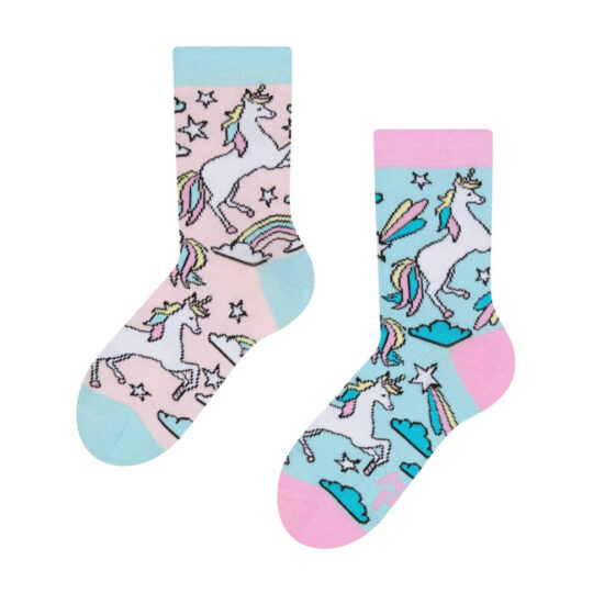 Nogavice DEDOLES otroške dolge - mavrične, enorožec, unisex