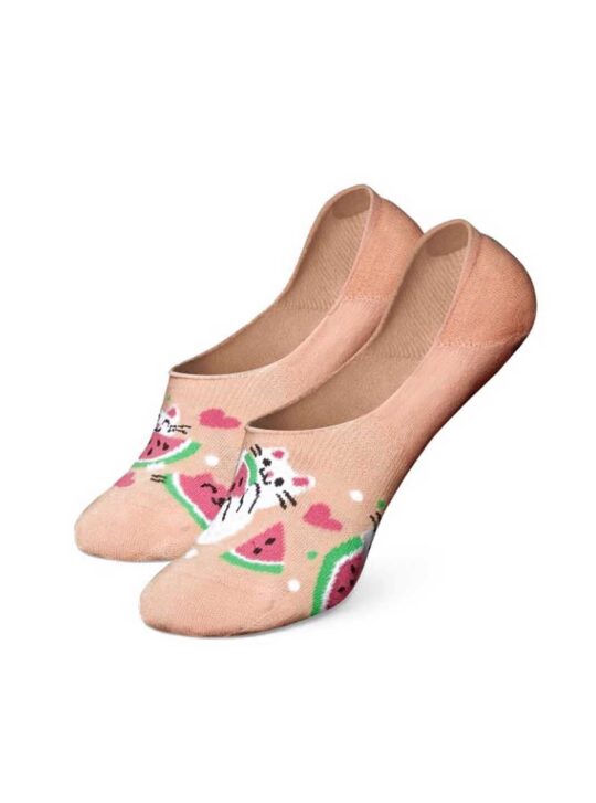 Nogavice DEDOLES - stopalke, Watermelon Cat, 1 par, 39-42