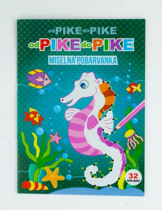 Pobarvanka - A4, Od pike do pike, 32 str.