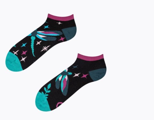 Nogavice DEDOLES - kratke, Dragonflies at Night, 1 par, 39-42