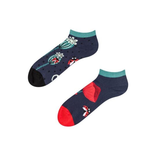 Nogavice DEDOLES - kratke, Ladybugs & Poppy Flowers, 1 par, 39-42