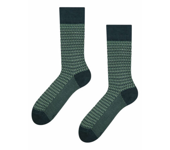 Nogavice DEDOLES - dolge, Pastel Green Jacquard, 1 par, 43-46