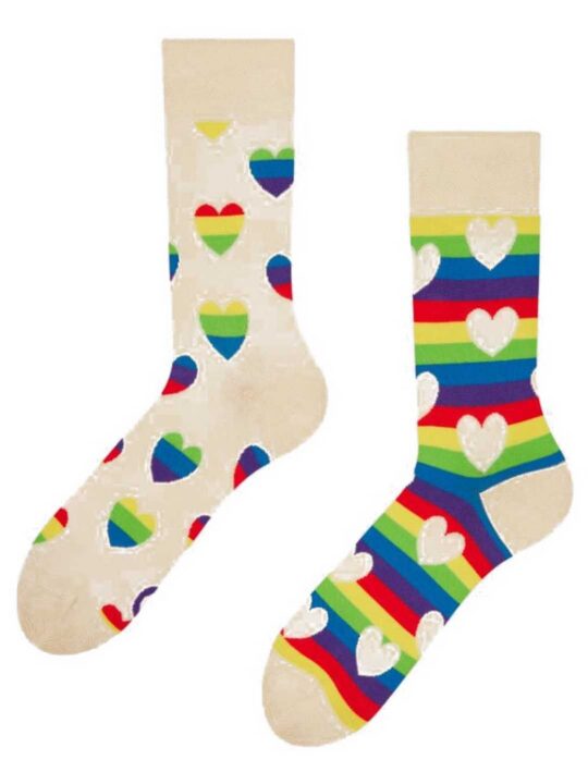 Nogavice DEDOLES - dolge, Striped Love, 1 par, 35-38