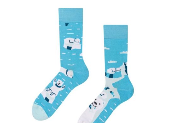 Nogavice DEDOLES - dolge, Fishing Polar Bear, 1 par, 35-38