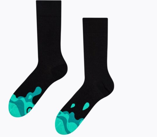 Nogavice DEDOLES - dolge, Turquoise Drops, 1 par, 35-38