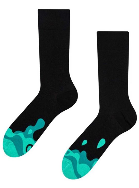 Nogavice DEDOLES - dolge, Turquoise Drops, 1 par, 43-46