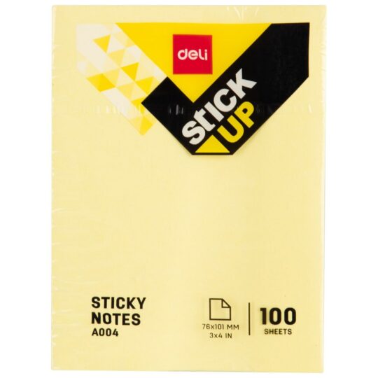Samolepilni listi DELI - 76 x 101 mm, 100 listov