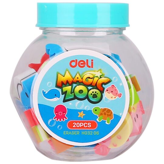 Radirka DELI Magic Zoo - 4 v 1