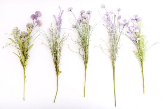 Dekoracija BLUE WILD Cvetno steblo - 56 cm