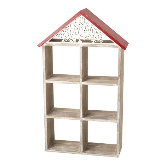 Stojalo HEAVEN SENDS Hiša - z rdečo streho